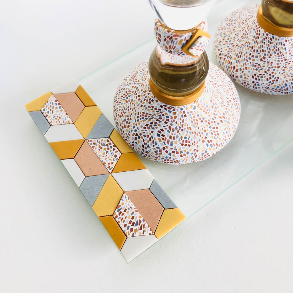Shabbat Candlestick Holder & Matchbox, Handmade, Judaica, Personalized, Shabbat Candle holders, Gold