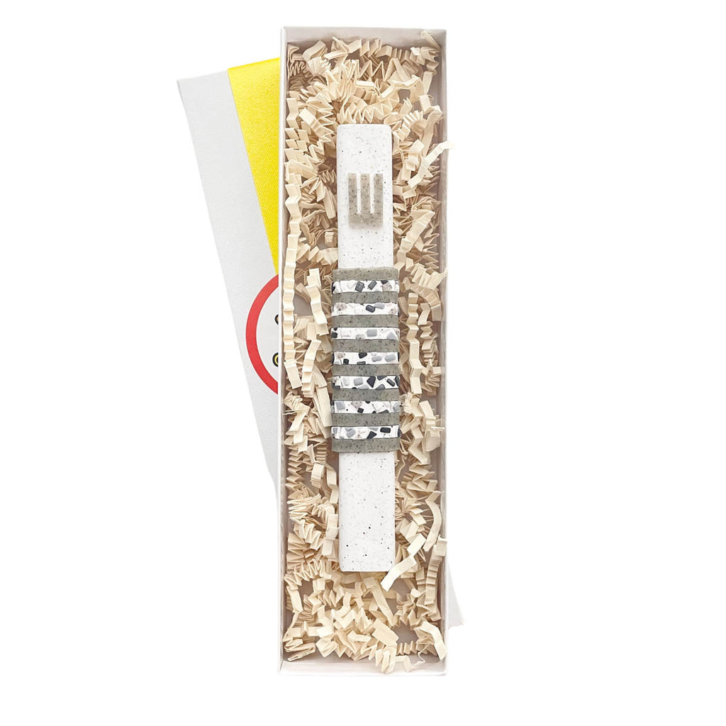 Modern mosaic stripes Mezuzah case, Granite, Handmade, Judaica Gift, Bar Mitzvah Gif, Jewish Wedding Gift, New Home Gift, Polymer clay