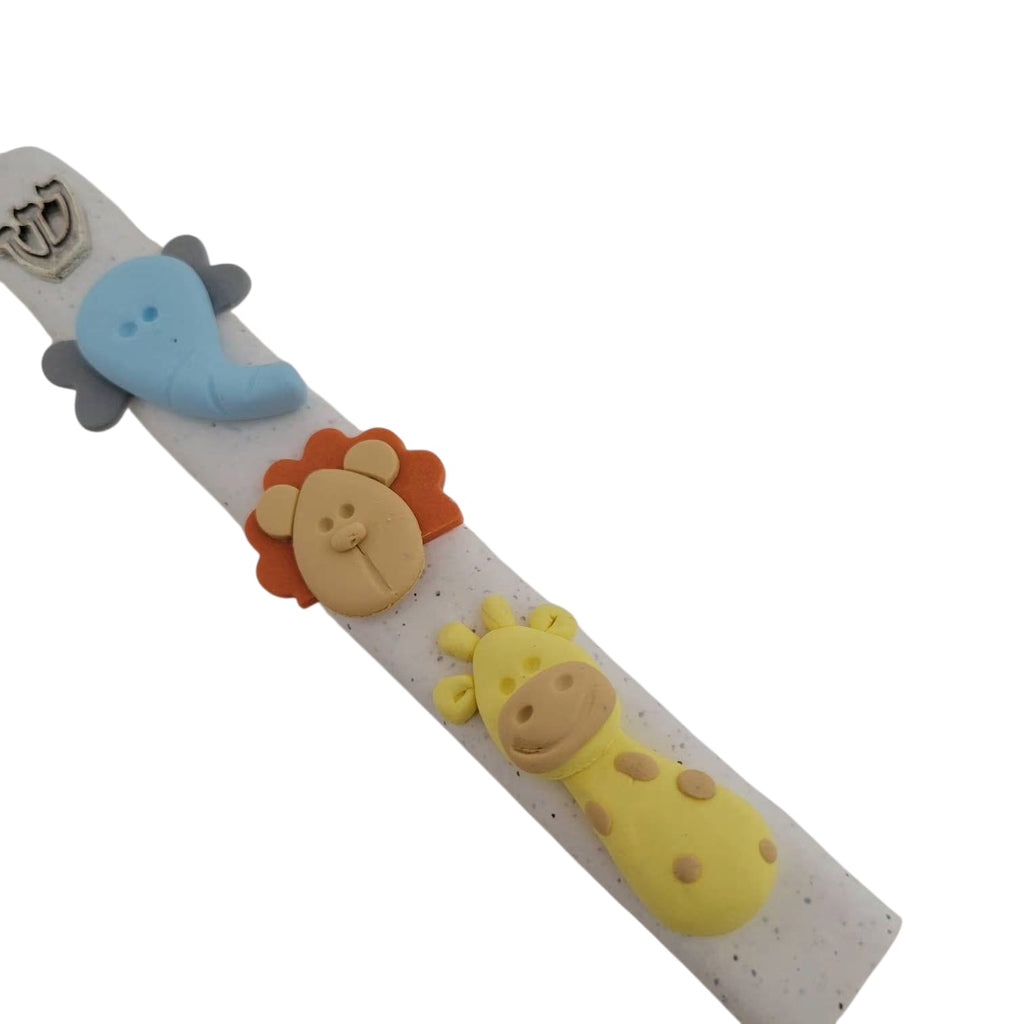 Jungle Animals Mezuzah Case, Baby Mezuzah, Children Mezuzah, Jewish
