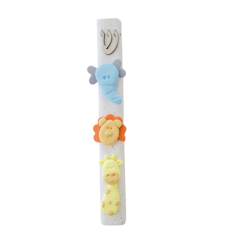 Jungle Animals Mezuzah Case, Baby Mezuzah, Children Mezuzah, Jewish