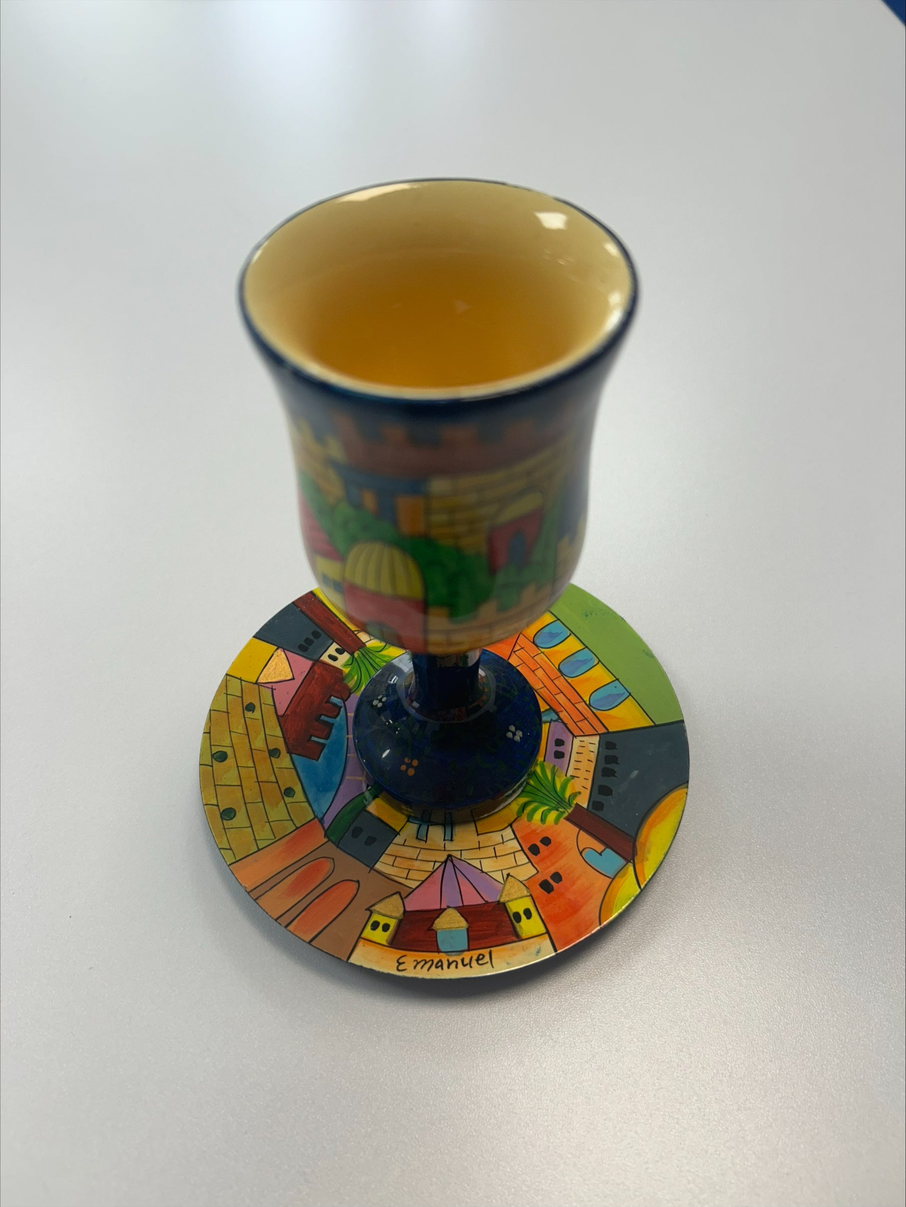 Sisterhood Emanuel Kiddush Cup & Plate