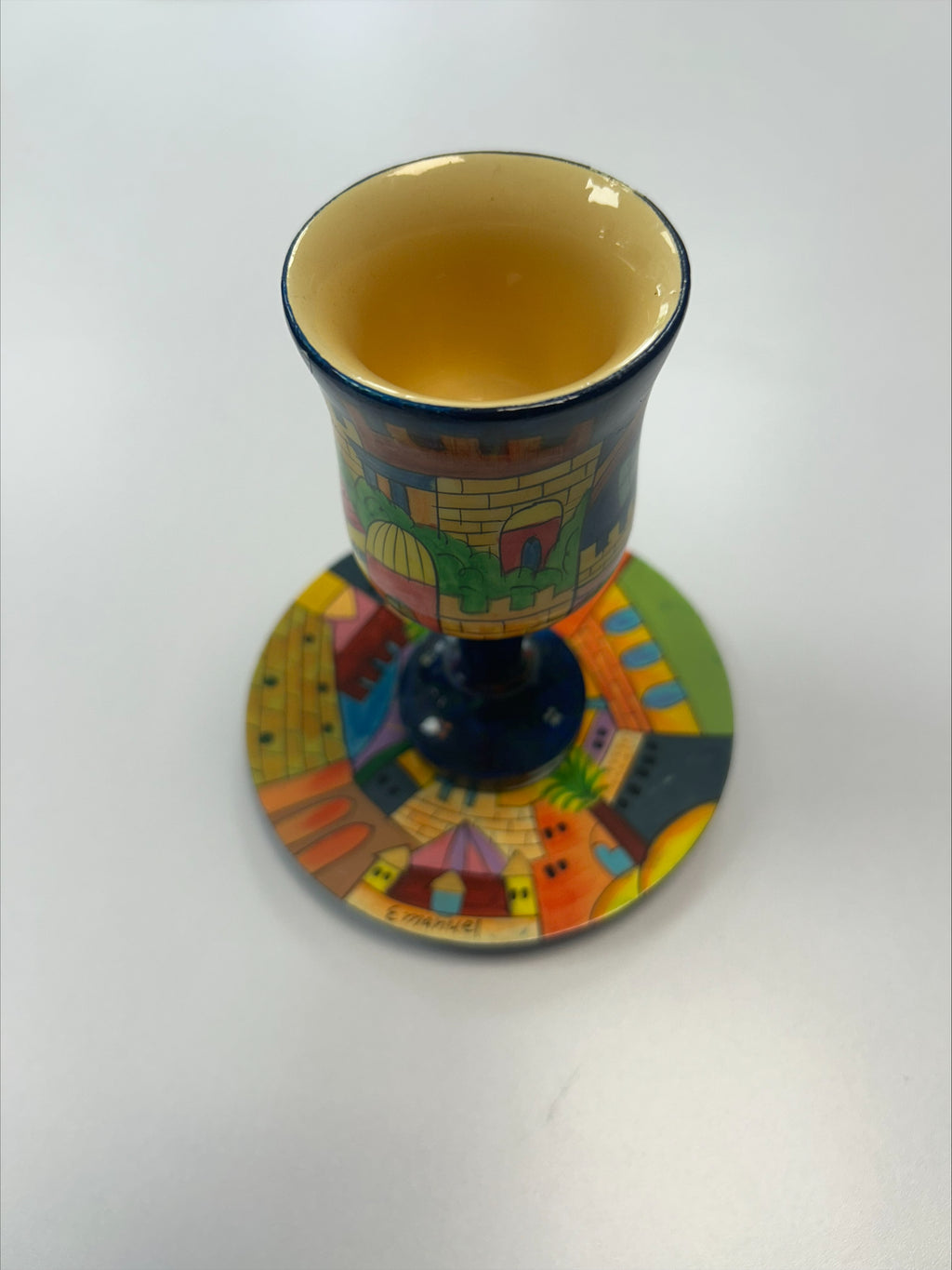 Sisterhood Emanuel Kiddush Cup & Plate