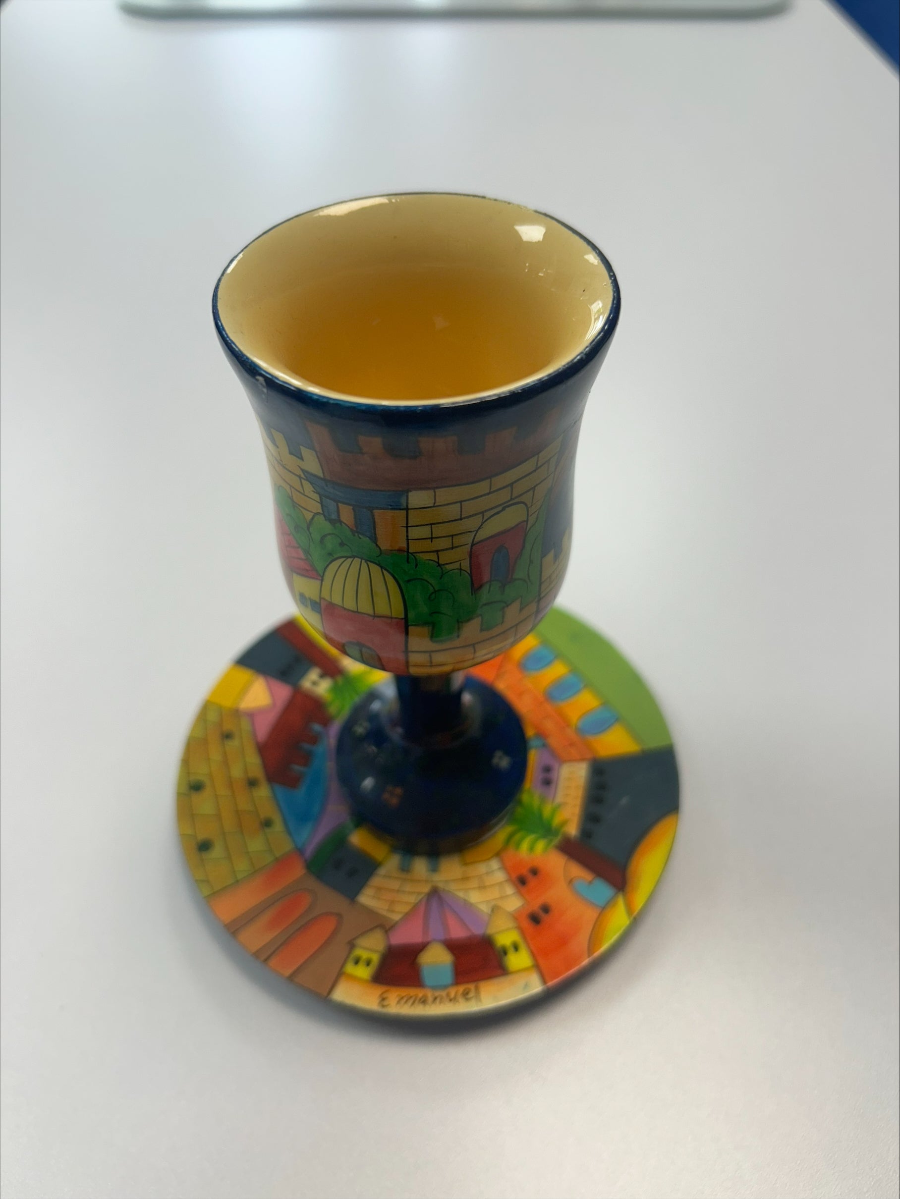 Sisterhood Emanuel Kiddush Cup & Plate